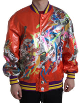 Dolce & Gabbana Orange Polyester Button Blouson Jacket -   -  Dolce & Gabbana.